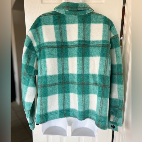 PJ Salvage Green Plaid Jacket - Picture 8 of 14